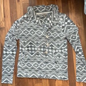 Lucky Button-Up Sweater Jacket